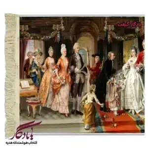 تابلو فرش ماشینی طرح فرانسوی عروسی ناپلئون کد f78-1