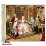 تابلو فرش ماشینی طرح فرانسوی ملاقات با علیاحضرت کد f81-1