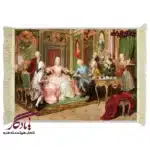 تابلو فرش ماشینی طرح فرانسوی ملاقات با علیاحضرت کد f81