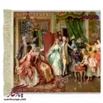 تابلو فرش ماشینی طرح فرانسوی جشن عروسی کد f75-1