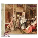 تابلو فرش ماشینی طرح فرانسوی نوزاد کد f97-1