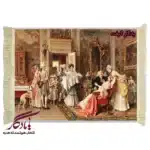 تابلو فرش ماشینی طرح فرانسوی نوزاد کد f97