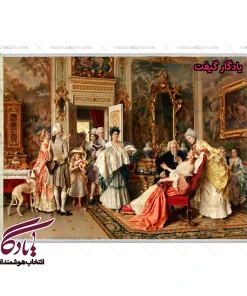 تابلو فرش ماشینی طرح فرانسوی نوزاد کد f97 - یادگار گیفت