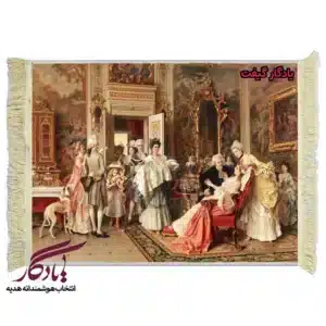 تابلو فرش ماشینی طرح فرانسوی نوزاد کد f97