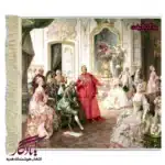 تابلو فرش ماشینی طرح فرانسوی گروه موزیک2 کد f98-1