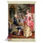 تابلو فرش ماشینی طرح فرانسوی درس آواز کد f161