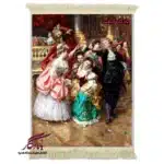 تابلو فرش ماشینی طرح فرانسوی رقص فاراندول کد F150