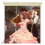 تابلو فرش ماشینی طرح فرانسوی روشن تر از خورشید کد f156-1