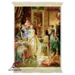 تابلو فرش ماشینی طرح فرانسوی سالن آرایش کد f151