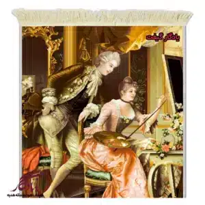 تابلو فرش ماشینی طرح فرانسوی کلاس نقاشی کد f155-1