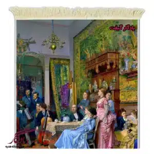 تابلو فرش ماشینی طرح فرانسوی کنسرت آماتورها کد f175-1