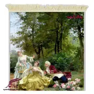 تابلو فرش ماشینی طرح فرانسوی گل ها کد f154-1