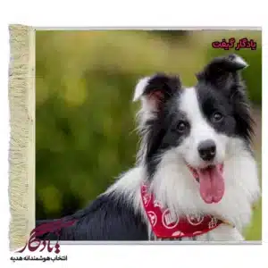 تابلو فرش ماشینی طرح حیوانات بردرکولی کد h46-1