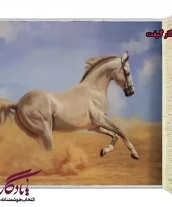تابلو فرش ماشینی طرح حیوانات زیبای صحرا کد h43-1