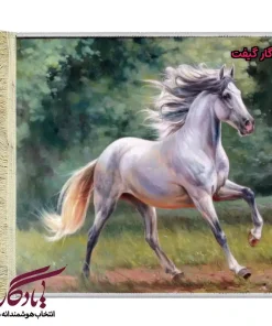 تابلو فرش ماشینی طرح حیوانات زیبای مرغزار کد h44-1