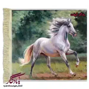 تابلو فرش ماشینی طرح حیوانات زیبای مرغزار کد h44-1