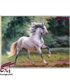 تابلو فرش ماشینی طرح حیوانات زیبای مرغزار کد h44