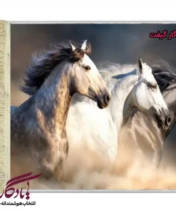 تابلو فرش ماشینی طرح حیوانات سه همراه کد h30-1