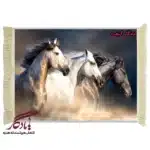 تابلو فرش ماشینی طرح حیوانات سه همراه کد h30