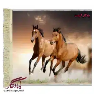 تابلو فرش ماشینی طرح حیوانات ابر و بادپی کد h66-1