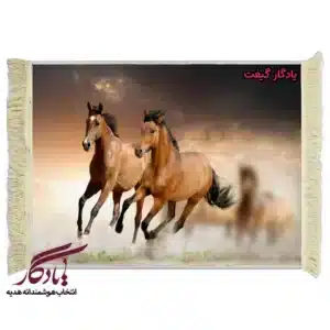 تابلو فرش ماشینی طرح حیوانات ابر و بادپی کد h66