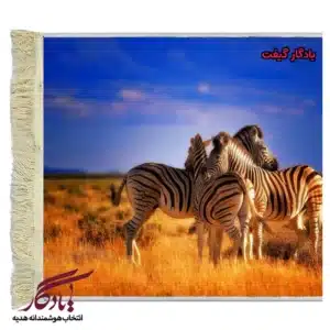 تابلو فرش ماشینی طرح حیوانات سه دوست کد h61-1