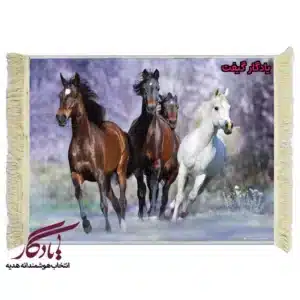 تابلو فرش ماشینی طرح حیوانات شتاب کد h64