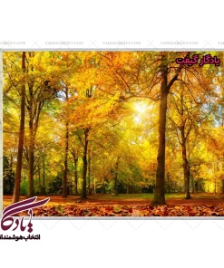 تابلو فرش ماشینی طرح منظره خزان برگ ها کد m81 - یادگار گیفت