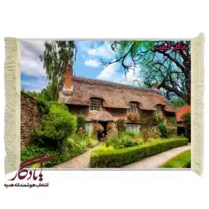 تابلو فرش ماشینی طرح منظره روستایی در رتنبورک کد m62