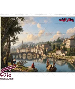 تابلو فرش ماشینی طرح منظره ورونا ایتالیا کد m103 - یادگار گیفت