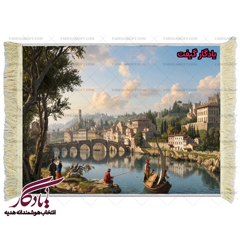 تابلو فرش ماشینی طرح منظره ورونا ایتالیا کد m103 - یادگار گیفت