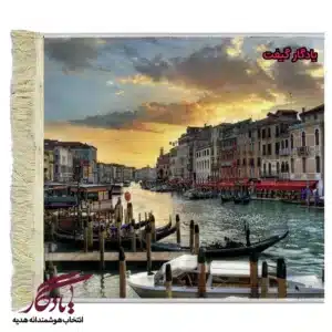 تابلو فرش ماشینی طرح منظره ونیز ایتالیا کد m73-1