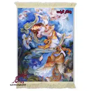 تابلو فرش ماشینی طرح مینیاتور الهه آسمان کد mi32