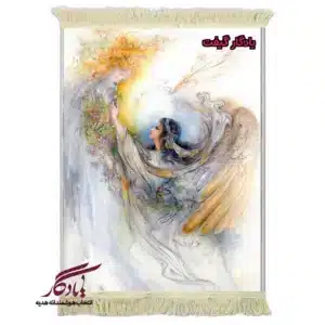 تابلو فرش ماشینی طرح مینیاتور تکریم دانش کد mi57