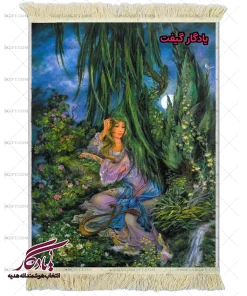 تابلو فرش ماشینی طرح مینیاتور ساز و برگ کد mi61 - یادگار گیفت