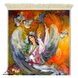تابلو فرش ماشینی طرح مینیاتور سحر کد mi36-1