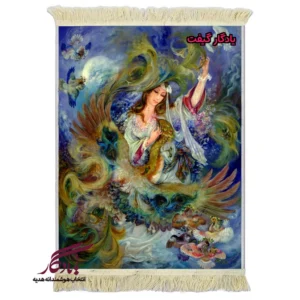 تابلو فرش ماشینی طرح مینیاتور شوق زندگی کد mi40