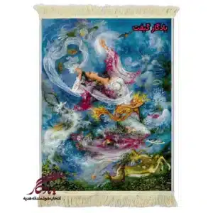 تابلو فرش ماشینی طرح مینیاتور شکوفه های صبحگاهی کد mi52