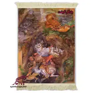 تابلو فرش ماشینی طرح مینیاتور هدف کد mi59