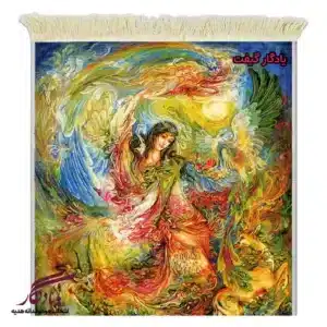 تابلو فرش ماشینی طرح مینیاتور پیدایش کد mi49-1
