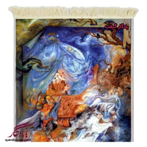 تابلو فرش ماشینی طرح مینیاتور کاروان زندگی کد mi37-1