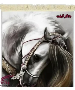 تابلو فرش ماشینی طرح حیوانات زیبای غمگین کد h98-1