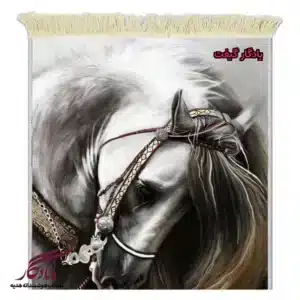 تابلو فرش ماشینی طرح حیوانات زیبای غمگین کد h98-1