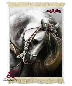 تابلو فرش ماشینی طرح حیوانات زیبای غمگین کد h98