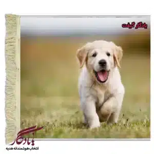تابلو فرش ماشینی طرح حیوانات سگ یابنده کد h70-1