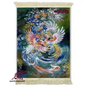 تابلو فرش ماشینی طرح مینیاتور اتصال سعادتمند کد mi76