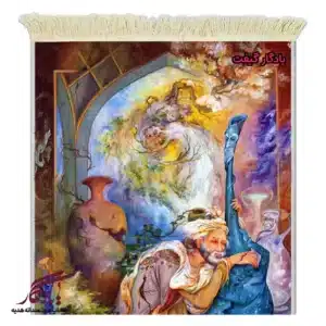 تابلو فرش ماشینی طرح مینیاتور خاطرات جوانی کد mi69-1