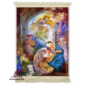 تابلو فرش ماشینی طرح مینیاتور خاطرات جوانی کد mi69