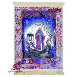 تابلو فرش ماشینی طرح مینیاتور خواجه حافظ کد mi92