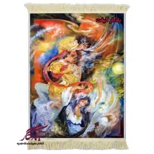 تابلو فرش ماشینی طرح مینیاتور دستکاری کد mi71